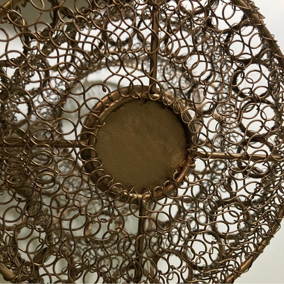 Mud Pie Small Brass Collapsible Lantern, Circle - Picture 5 of 6